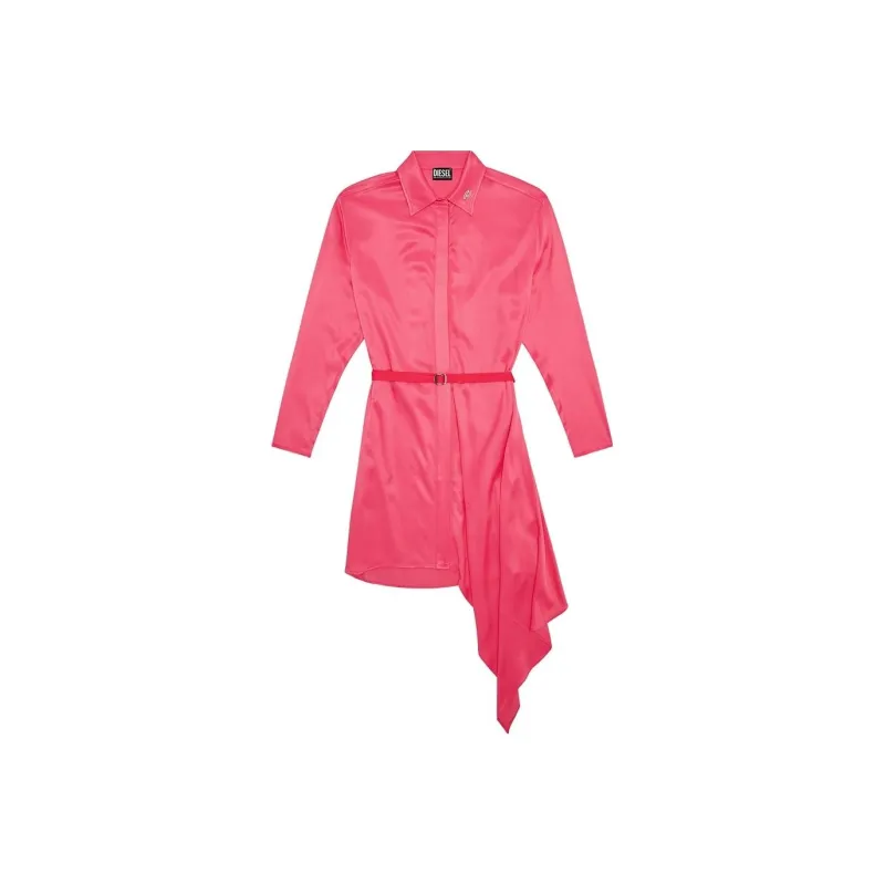 DIESEL Long Sleeved Dresses Women's Red-0