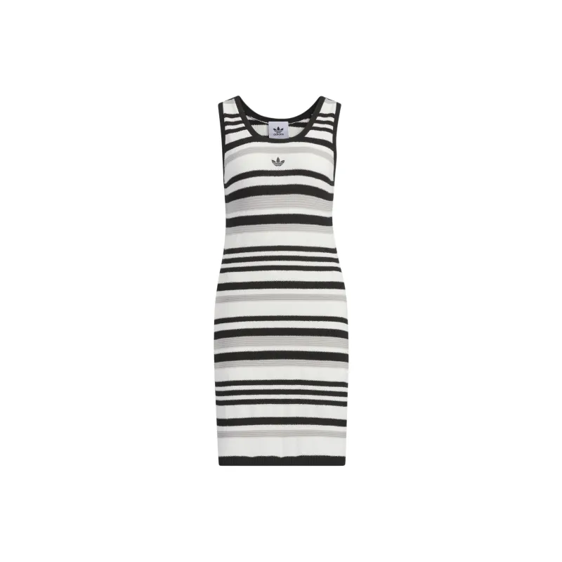 Adidas Originals KNIT DRESS Sleeveless Dress Women's Black-0