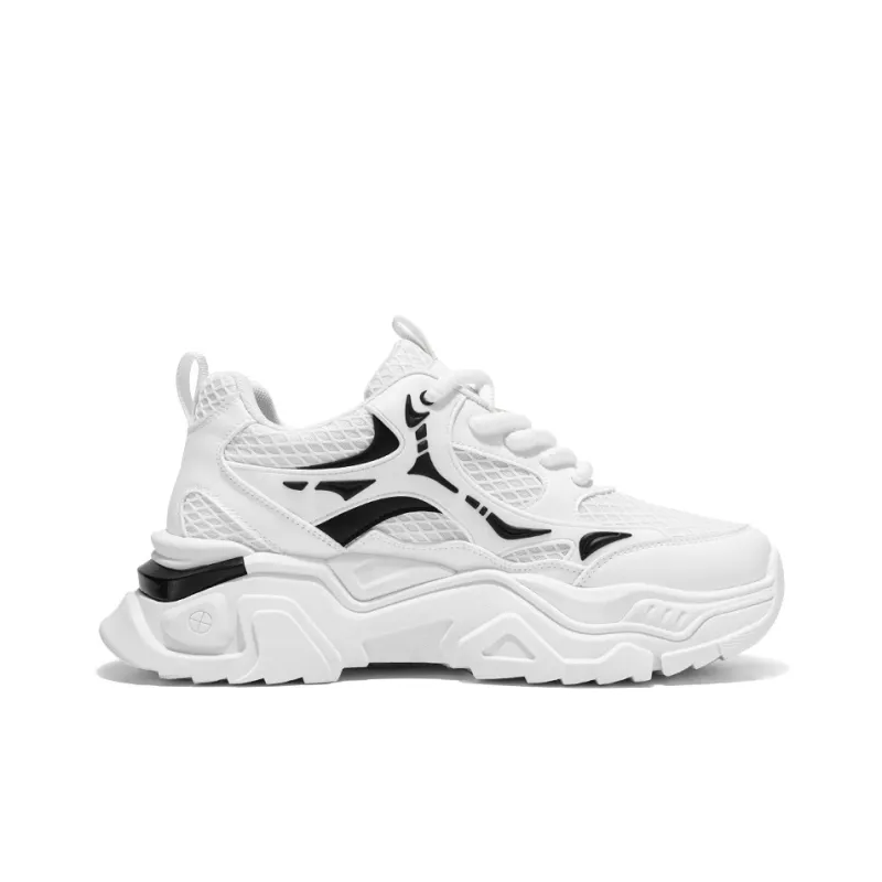 PNKE Slip Resistant, Abrasion Resistant, Breathable, Height Increasing Low Top Chunky Sneakers Men's-2
