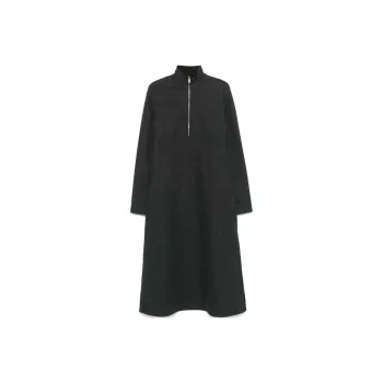 JIL SANDER Virgin Wool Midi Dress