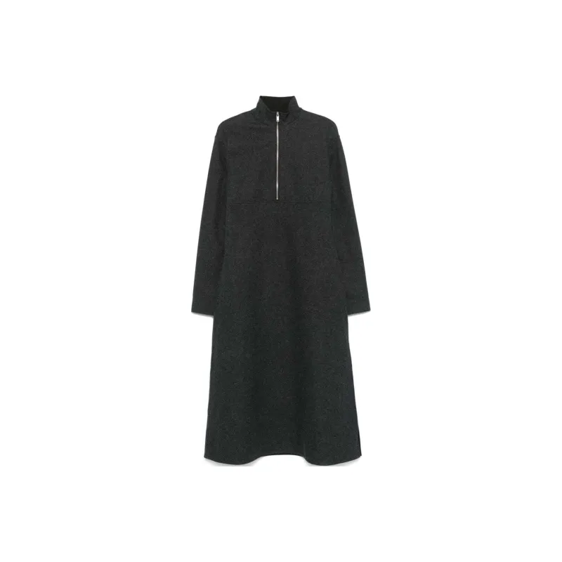 JIL SANDER Virgin Wool Midi Dress-0