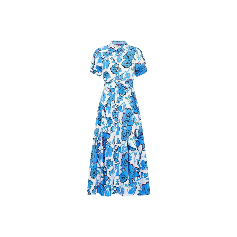 Diane Von Furstenberg SS25 Short Sleeved Dresses Women's Blue-0