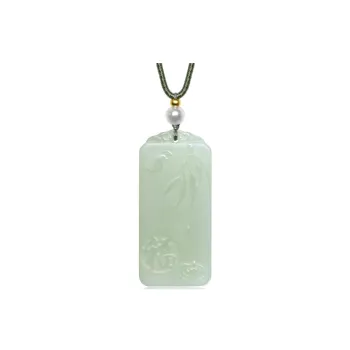 MARY WINDSOR Hetian Jade Pendants Pale Greenish White Jade Unisex