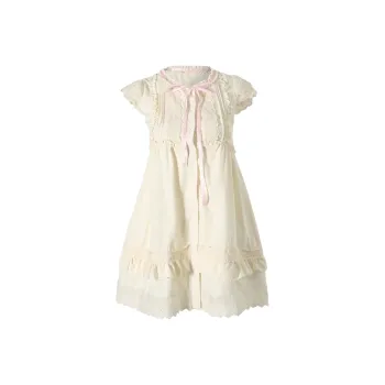 JOSR Short Sleeved Dresses Women's Apricot