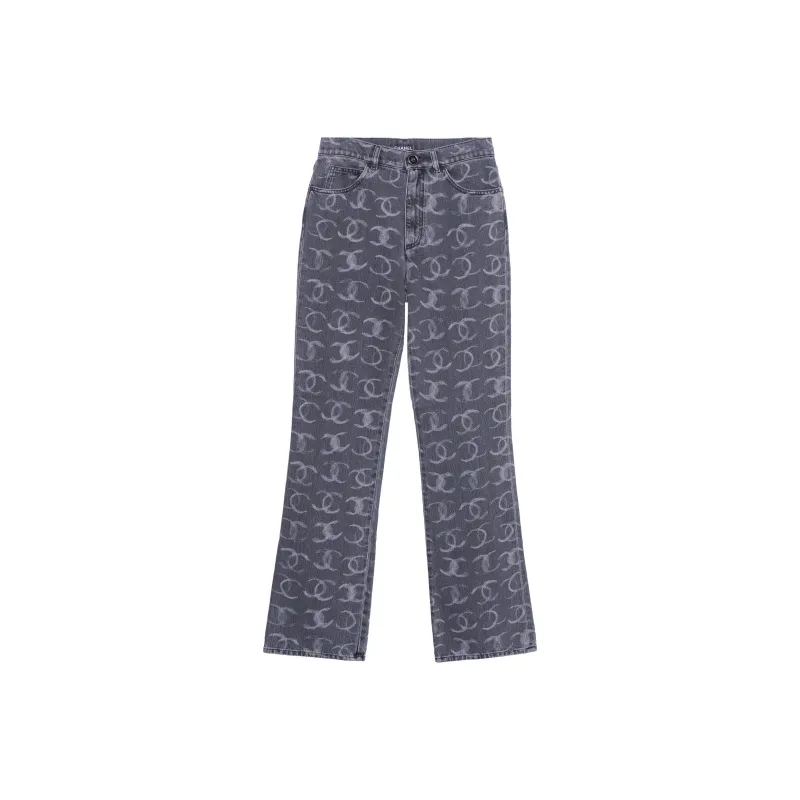 CHANEL Jeans Women's Gray-0