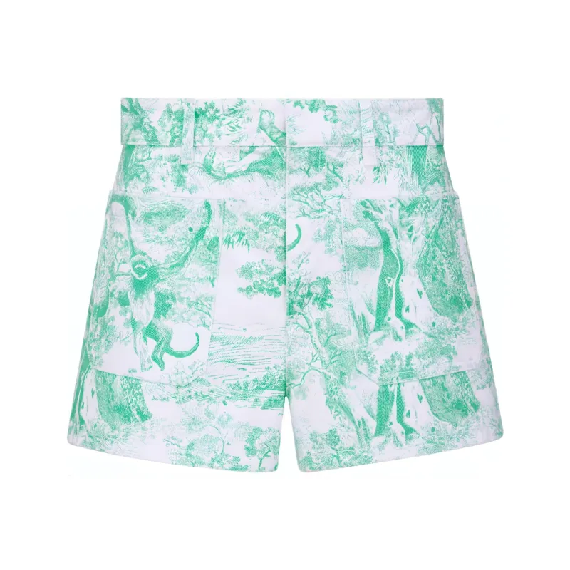 DIOR SS24 Casual Shorts Women's White Blue-0