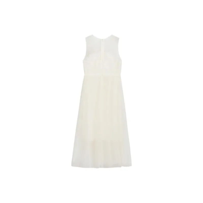 ZIHAN Sleeveless Dress Women's Beige Gold-0
