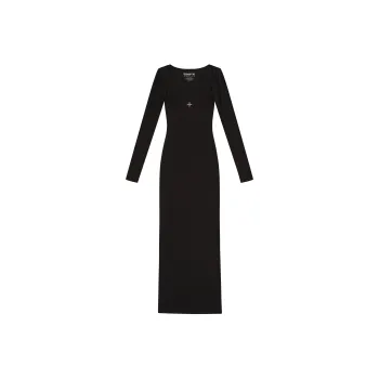 SMFK Long Sleeved Dresses Women's Wilderness Black