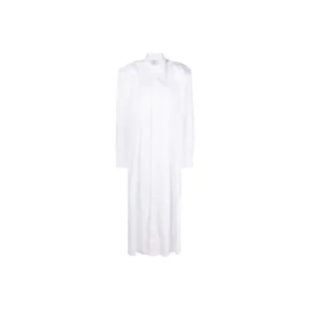 Vetements Long sleeved Cotton Maxi Shirt Dress