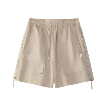 FILA FUSION Casual Shorts Women's Gray Brown Khaki