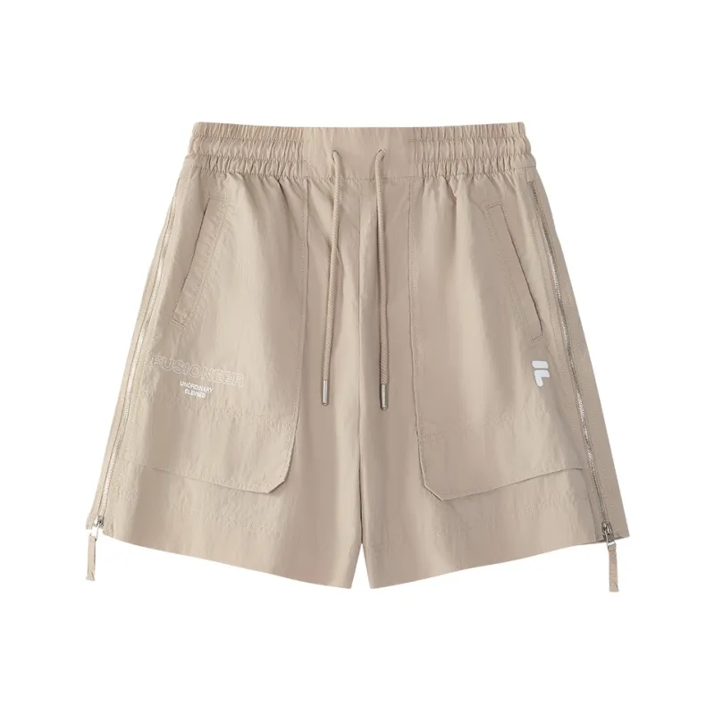 FILA FUSION Casual Shorts Women's Gray Brown Khaki-0