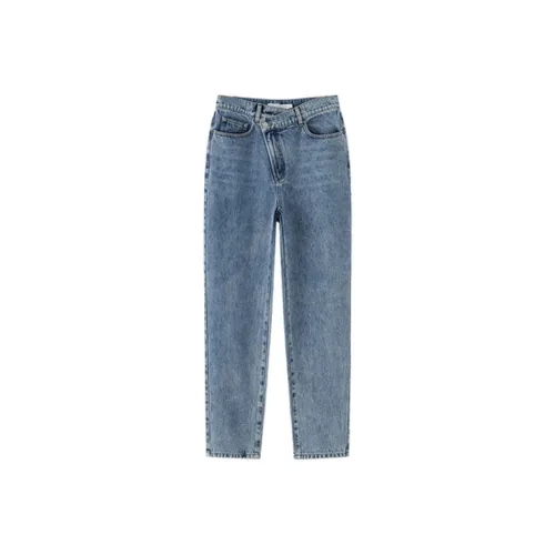 MARYME Jeans Women's Snowflake Light Blue