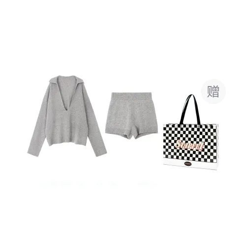 STARFEI Casual Suit Women's Gray