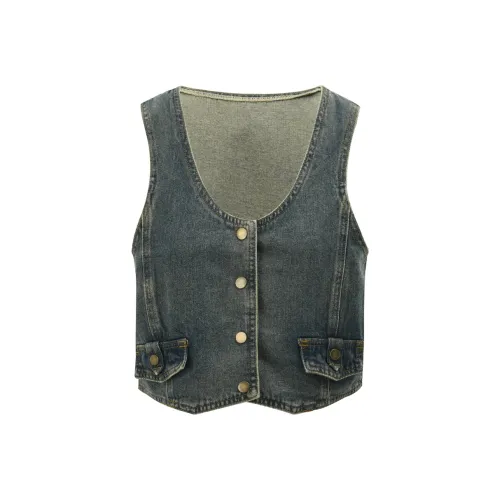 MISHOW Denim Three Piece Set Women's Vintage Blue