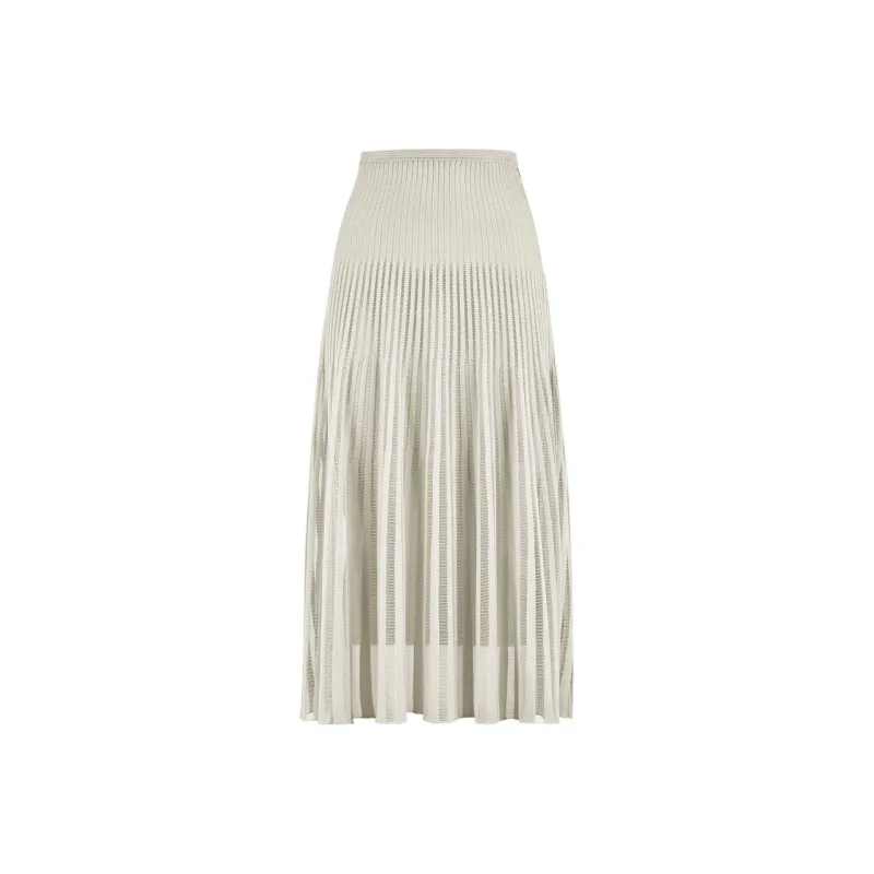 FENDI SS22 Casual Long Skirts Women's Gray-0