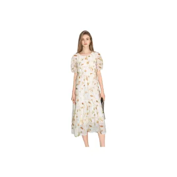 Bethine Short Sleeved Dress Women's Light Amber