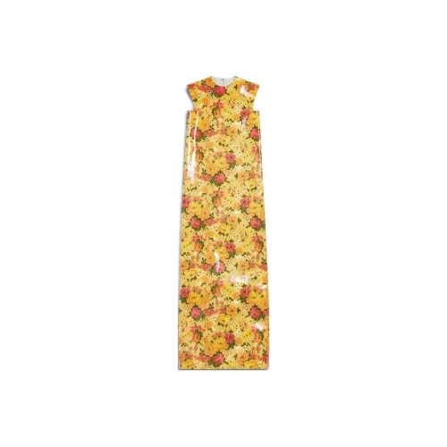 Balenciaga SS24 Sleeveless Dress Regular Fit Women's Orange