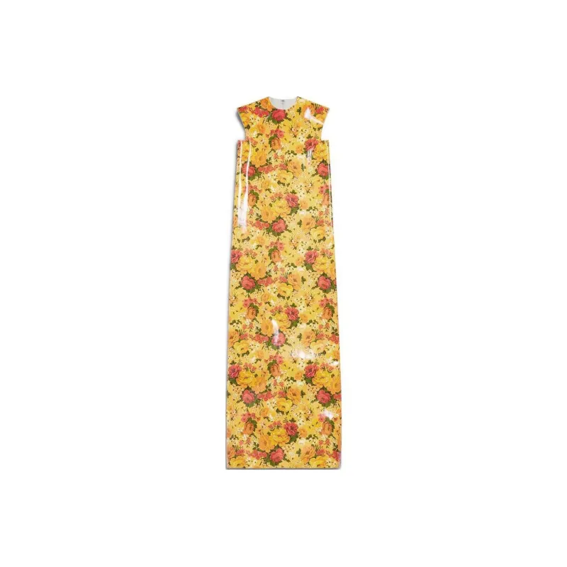 Balenciaga SS24 Sleeveless Dress Regular Fit Women's Orange-0