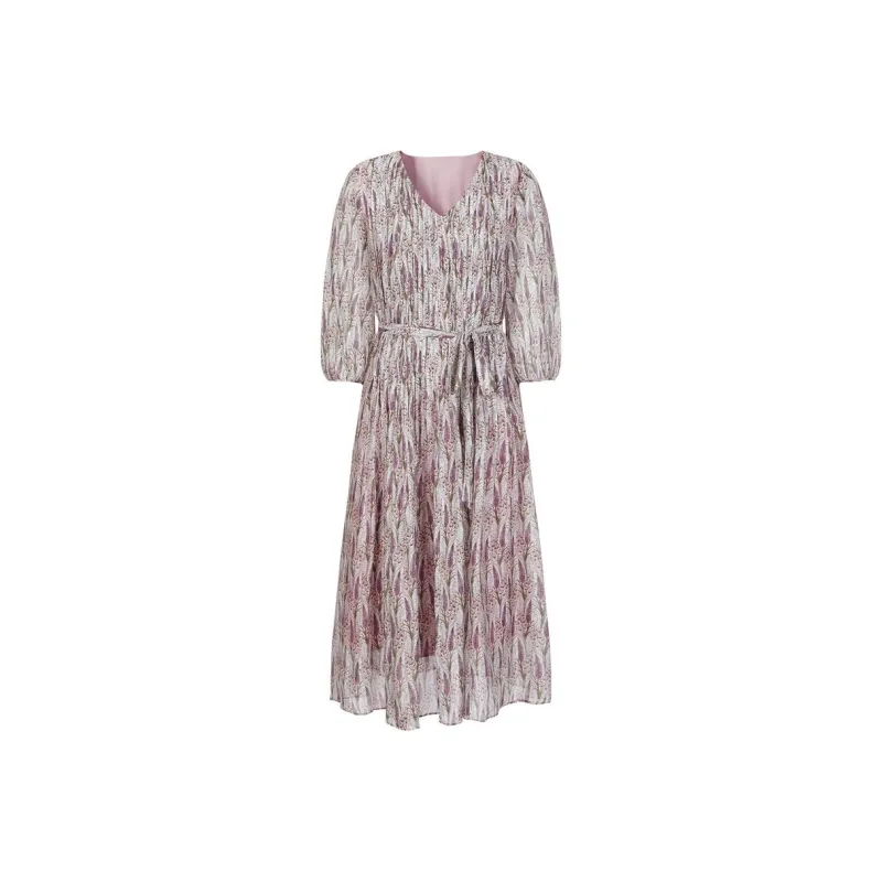 JZ. ANNAKRO Long-Sleeved Dresses Women's Floral Fuchsia-0