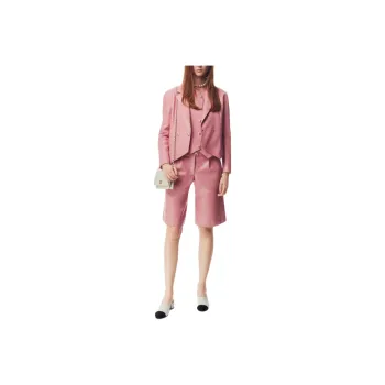 CHANEL Casual Shorts Women's Light Pink Red