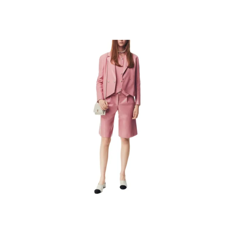 CHANEL Casual Shorts Women's Light Pink Red-0