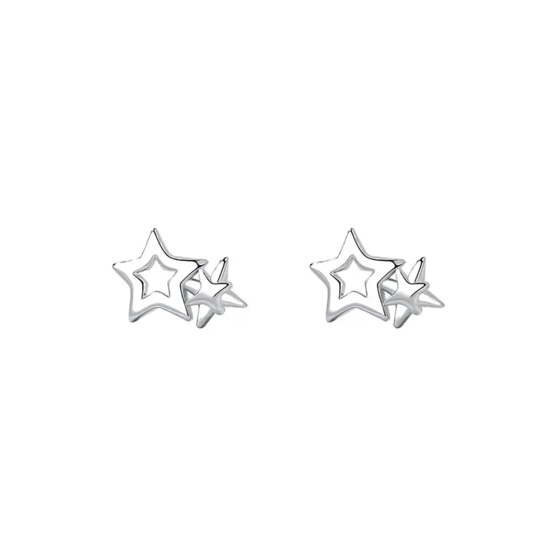 Good Quality S925 Silver Stud Earrings Unisex-0