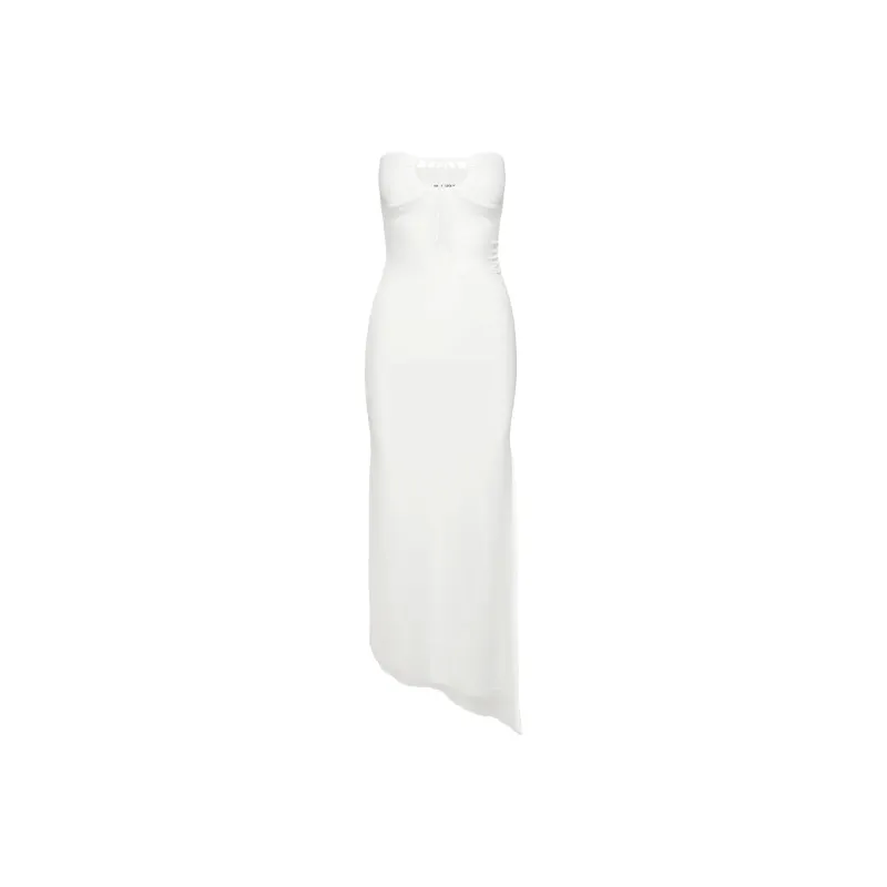 PRINCESS POLLY NOE STRAPLESS MAXI DRESS Sleeveless Dress Women's White/White-0