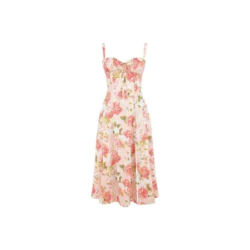 HOUSE OF CB CARMEN Slip Dress Women's PINK PEONY
