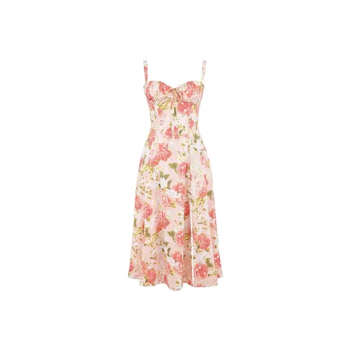 HOUSE OF CB CARMEN Slip Dress Women's PINK PEONY