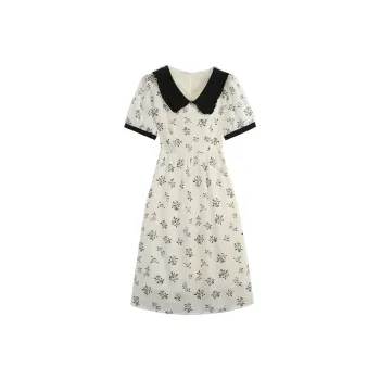 PAIN OR PLEASURE Short Sleeved Dresses Women's White