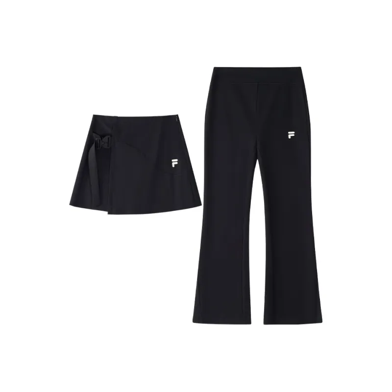 FILA FUSION Knitted Sweatpants Women's Black-0
