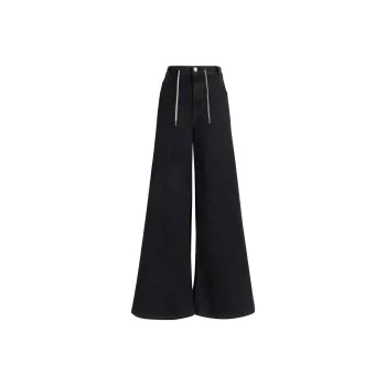 MARNI Stretch Denim Flared Pants 'Navy'
