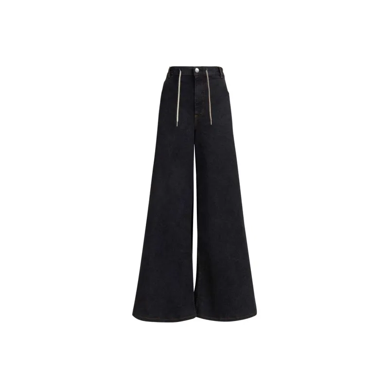 MARNI Stretch Denim Flared Pants 'Navy'-0