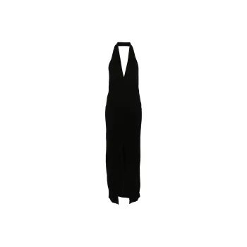 IRO NIGHT Rubin V-Neck Backless Dress