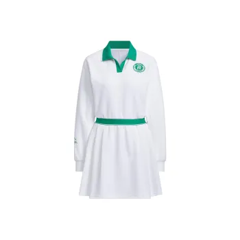 Adidas Verbiage Long Sleeve Dress Long Sleeved Dresses Women's White