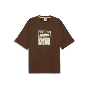 PUMA PORSCHE DESIGN PL STATEMENT GRAPHIC TEE T Shirt Men's Tan