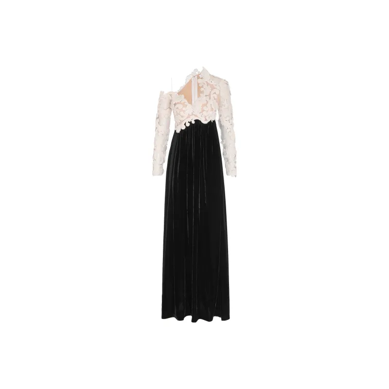 Zimmermann Sensory Embroidered Velvet Gown-0