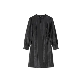 VIMLY Long Sleeved Dresses Women's Black