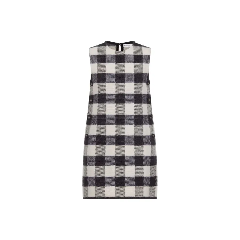 DIOR SS23 Sleeveless Dress Women's Gray-0