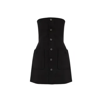 GUCCI Interlocking-G-buttons Mini Dress