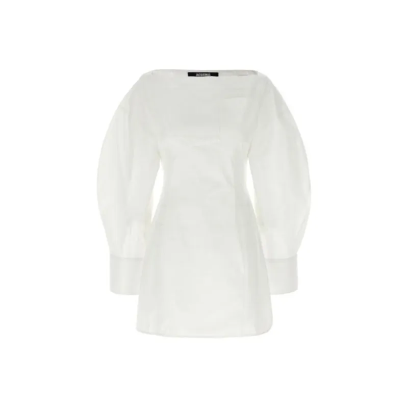 Jacquemus Long Sleeved Dresses Women's White-0