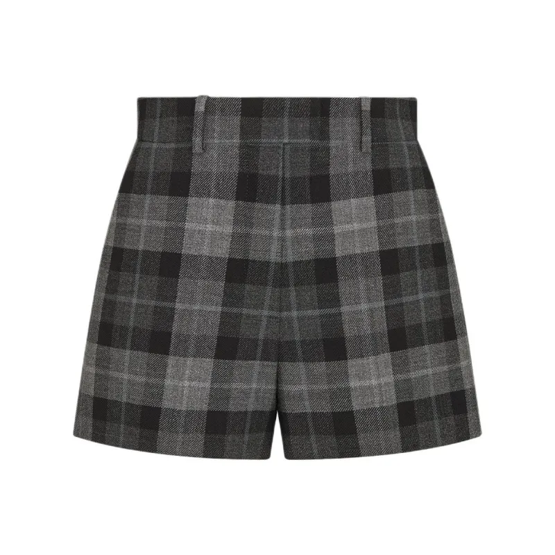 DIOR Checkered Shorts-0