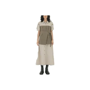 PUBLIC TOKYO Short-Sleeved Dresses Women's Light Brown