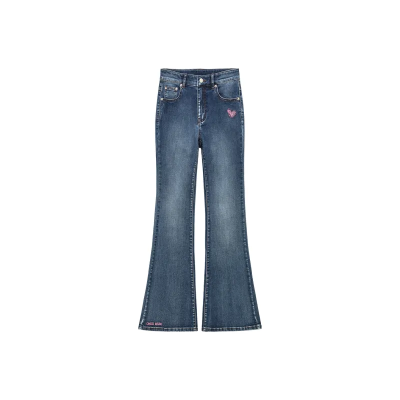 CHUU Jeans Women's Dark Denim Blue-0