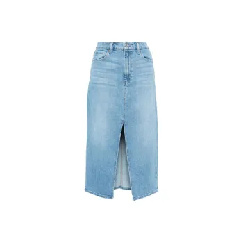 PAIGE Angela Denim Midi Skirt