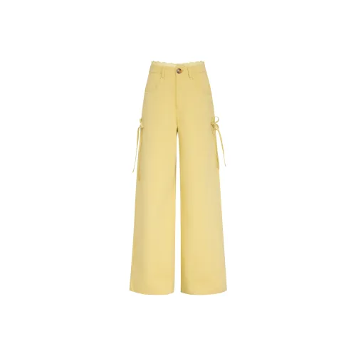 OROI Casual Pants Women's Olive Yellow