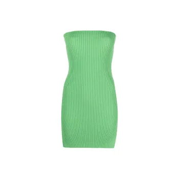 NANUSHKA Brynn Ribbed knit Strapless Top