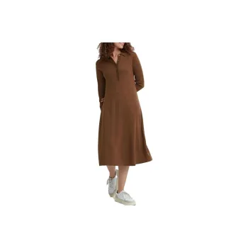 UNIQLO Long-Sleeved Dresses Women's Chestnut