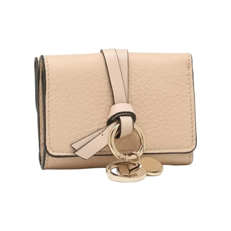 Chloe Leather Wallet Mini Women's Nude Pink-1