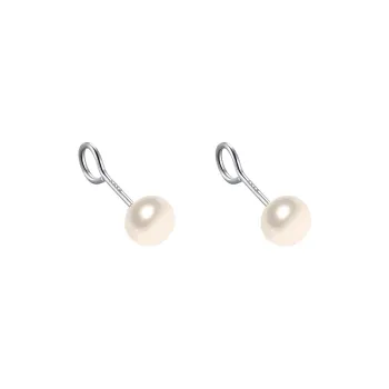 CENTURY&KINDLE 999 Fine Silver Stud Earrings Women's